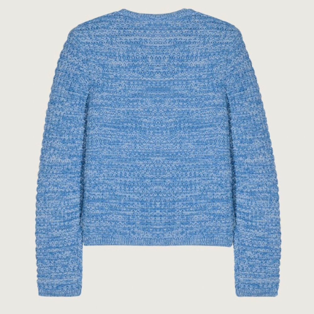 BEST Ba&sh Gaspard Knit Cardigan Small Blue French Classic - Picture 9 of 10